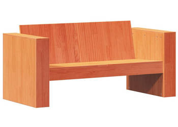 Sofa ogrodowa 2-osobowa woskowy brąz 134x60x62 cm sosnowa WM-844625