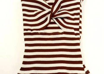 Bluzka w paski croo top Shein