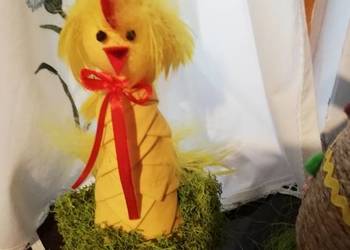 Wielkanoc, kogucik w skorupce 12 cm ozdoba świąteczna
