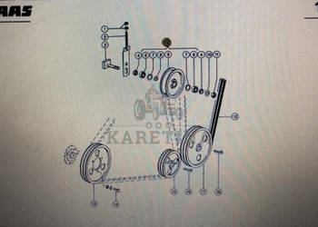 Rolka napinacza Claas Mega 370-340 Nr katalogowy 000 603 187 2