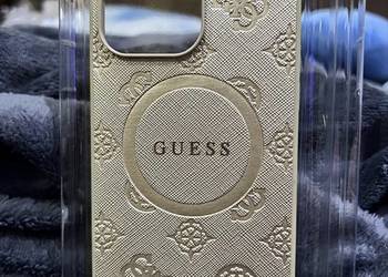 GUESS Etui na iPhone 14/13/12 Pro Max Złote MagSafe - Nowe OVP