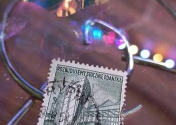 Kolekcjonerski Znaczek Pocztowy PRL - Rozbudowa Stoczni Gdańskiej