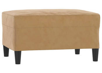 Podnóżek brązowy 70x55x41 cm aksamit WM-349324