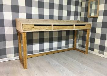 Biurko skandynawskie dąb halifax /dąb 160cm z ramką