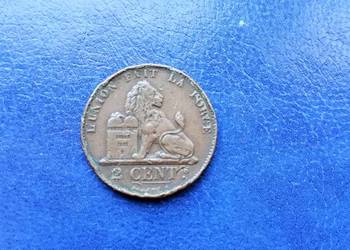 Stare monety 2 cnet 1865 Belgia /2