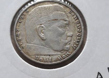 2 Marki Paul von Hindenburg 1939 r.-men A nr. 7 - J.