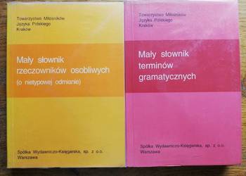 Mały słownik terminów gramatycznych, rzeczowników osobliwych