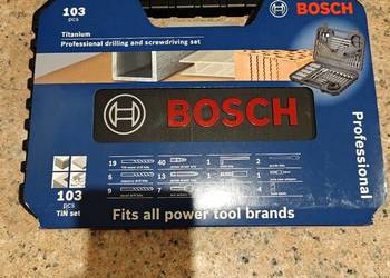 BOSCH Titanium Professional 103 el. – wiertła, bity, nasadki 2608594070