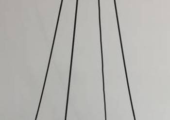 Choinka dekoracyjna czarna metalowa (pręt śr. 6mm) 153cm