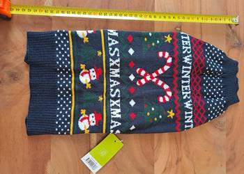 Sweter dla psa z motywem świątecznym Lidl Zoofari rozmiar 40