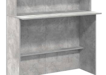 vidaXL Biurko recepcyjne betonowe szare 100x50x103,5 cm(SKU:859027)