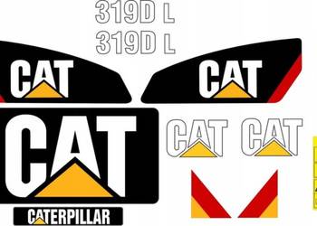 NAKLEJKI NA MASZYNE CATERPILLAR 319D L 319D LN CAT