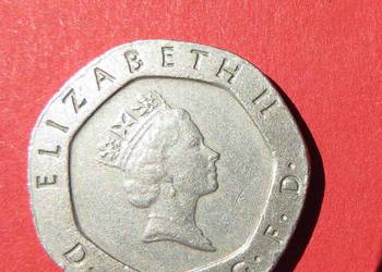 20 pence Elisabeth II, r. 1987