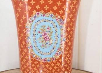 Porcelanowy Czerwony Wazon - Róże - Porcelana 33cm