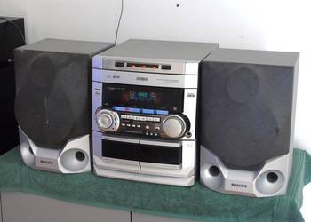 Wieża Philips kolumny Radio RDS AUX mocna. DOSTAWA.