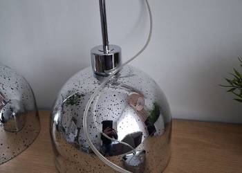 Lampy wiszące lustrzane szkło 2 szt.