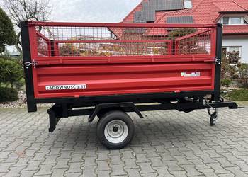 Przyczepa jednoosiowa 1,5T z kiprem