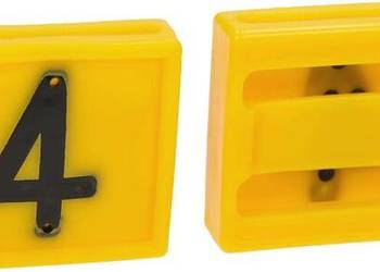 Cyfra do obroży, nr 4 żółta 45x45mm 306004FA