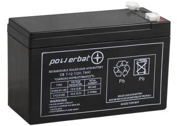 Akumulator żelowy POWERBAT CB 7-12 12V 7Ah