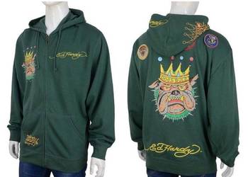 Ed Hardy bluza z kapturem, raglan