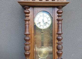 Stary zegar ścienny Junghans 1907r eklektyczny sprawny film gongu F054