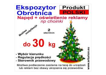 Podest obrotowy POD CHOINKĘ z oświetleniem do 30 kg Podest obrotowy POD CHOINKĘ z oświetleniem do 30 kg