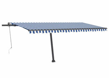 Automatycznie zwijana markiza LED i czujnik wiatru 500x300 cm WM-3069791