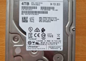 Dysk HGST WD Ultrastar DC HC310 4TB 3.5 HDD SATA III 7200RPM 24/7 Serwer