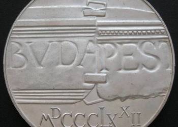 WĘGRY 100 FORINT 1972 - BUDAPESZT - SREBRO - STAN MENNICZY