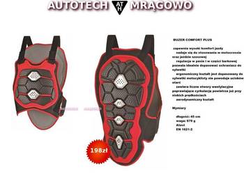 Buzer Ochronna Zbroja motocyklowa z Ochroną Kregosłupa