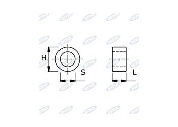 Tulejka redukcyjna bijaka z 20 mm na 14,5 mm szerokość 18 mm 65036