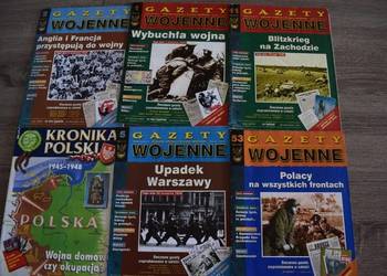 Gazety Wojenne - 5 sztuk plus kronika Polski.