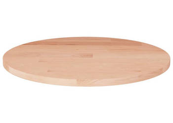 Okrągły blat do stolika Ø50x15 cm surowe drewno dębowe WM-342895
