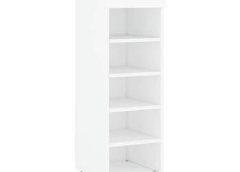 Szafka na buty biała 30x35x105 cm materiał drewnopochodny WM-829668