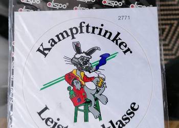 ŚMIESZNA NAKLEJKA KAMPFTRINKER LEISTUNGSKLASSE