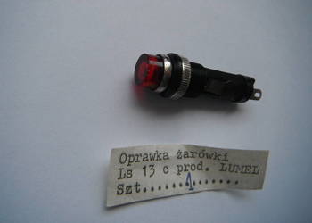 Oprawa żarówki Ls 13c Lumel czerwona Nowe