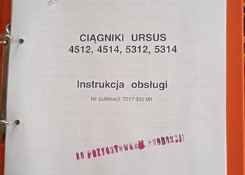 Instrukcja obsługa ciągnika Ursus 4512,4514,5312,5314