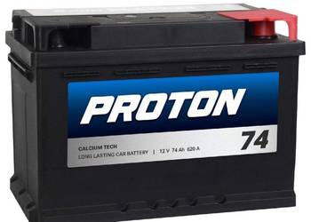Akumulator 74Ah 620A PROTON en prawy plus wysoki