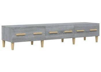 vidaXL Szafka pod telewizor, szary dąb sonoma, 150x34,5x30 cm（817508）