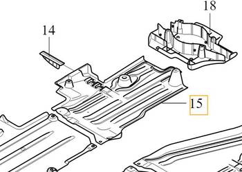 VOLVO XC40 prawa oslona podwozia 31694916 OE