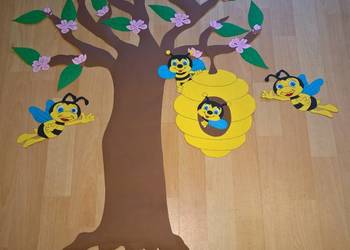 Dekoracje dwustronne wiosenno-letnie z brystolu. te: 504 102 444