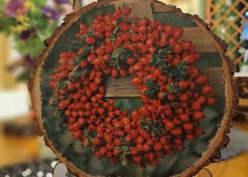 Obrazek na plastrze brzozy