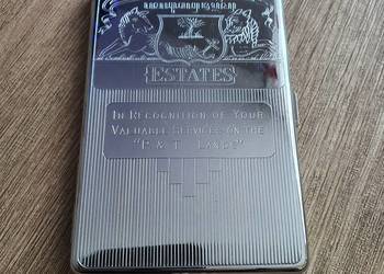 Papierośnica chromowana