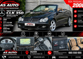 Mercedes CLK 350 3.5V6 272KM Cabrio/Avantgarde/Skóry/Navi/Tempomat/SerwisA…