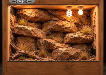 Terrarium pustynne dla żółwia greckiego gekona lamparciego