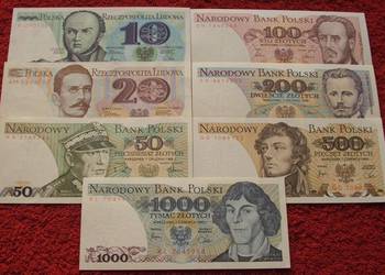 POLSKA PRL ZESTAW (1) Kolekcjonerskie Banknoty Zestaw 7 szt. POLSKA PRL ZESTAW (1) Kolekcjonerskie Banknoty Zestaw 7 szt.