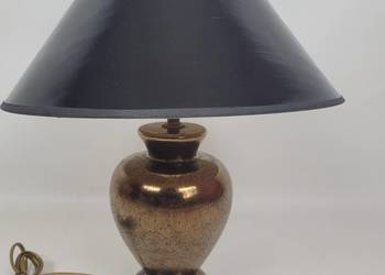 Lampka nocna glamour z podstawą ceramiczną