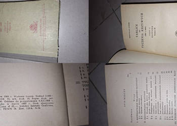 Trzecie wydanie „Tablice do tyczenia krzywych” Klotody 1969 – bardzo niski