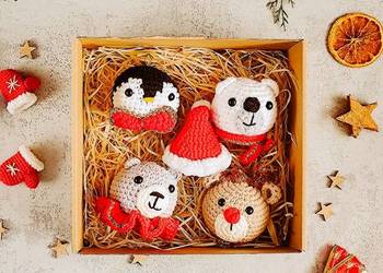 Bombkowe zwierzaki - zawieszki świąteczne na choinkę