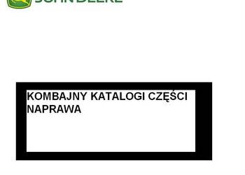 JD kombajn W660, 4400, 6600, 7700,  95,  katalog czesci
